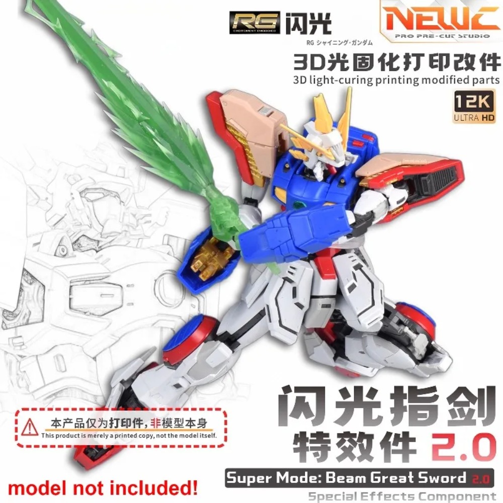 Bandai Gundam Rg - Nuevo accesorio de hoja impresa con