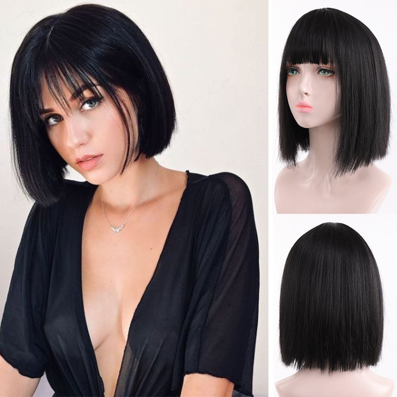 Peluca recta para mujer con fl - Wig Fiber Net reseña y precio