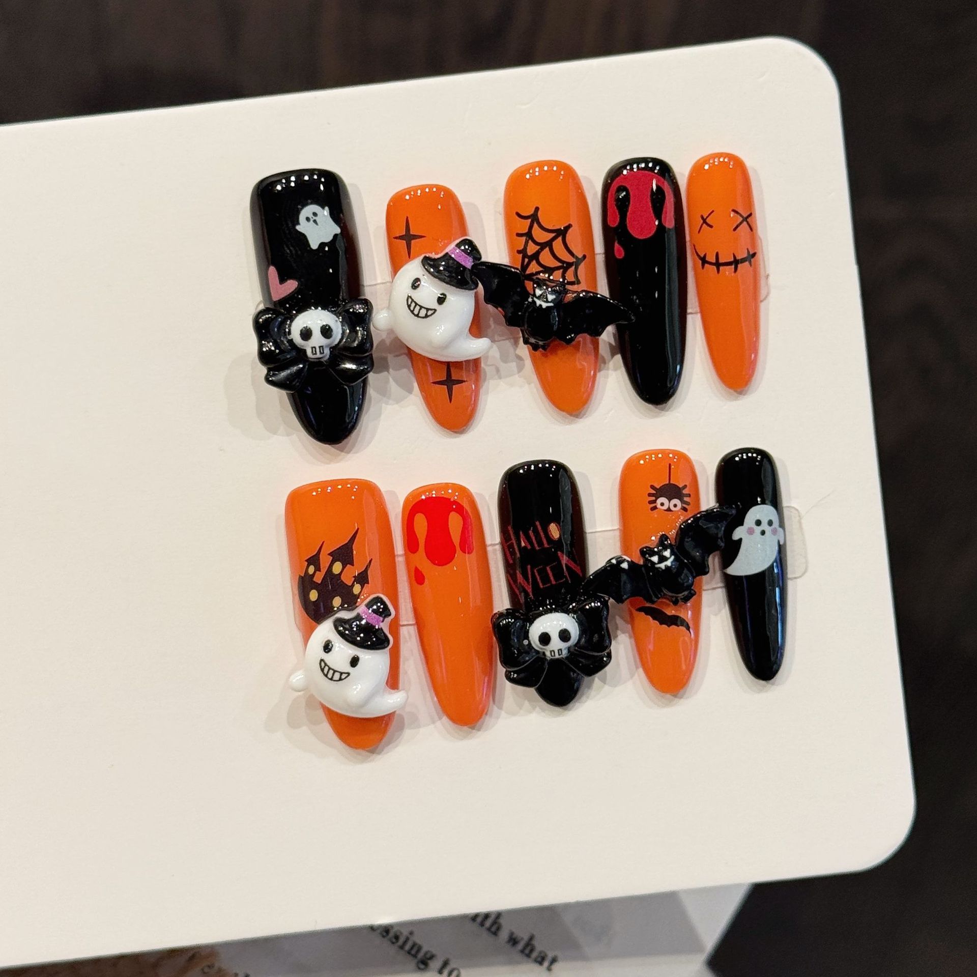 10 Uds. de Uñas Postizas Larga - Cosplay Bat Prop reseña y precio