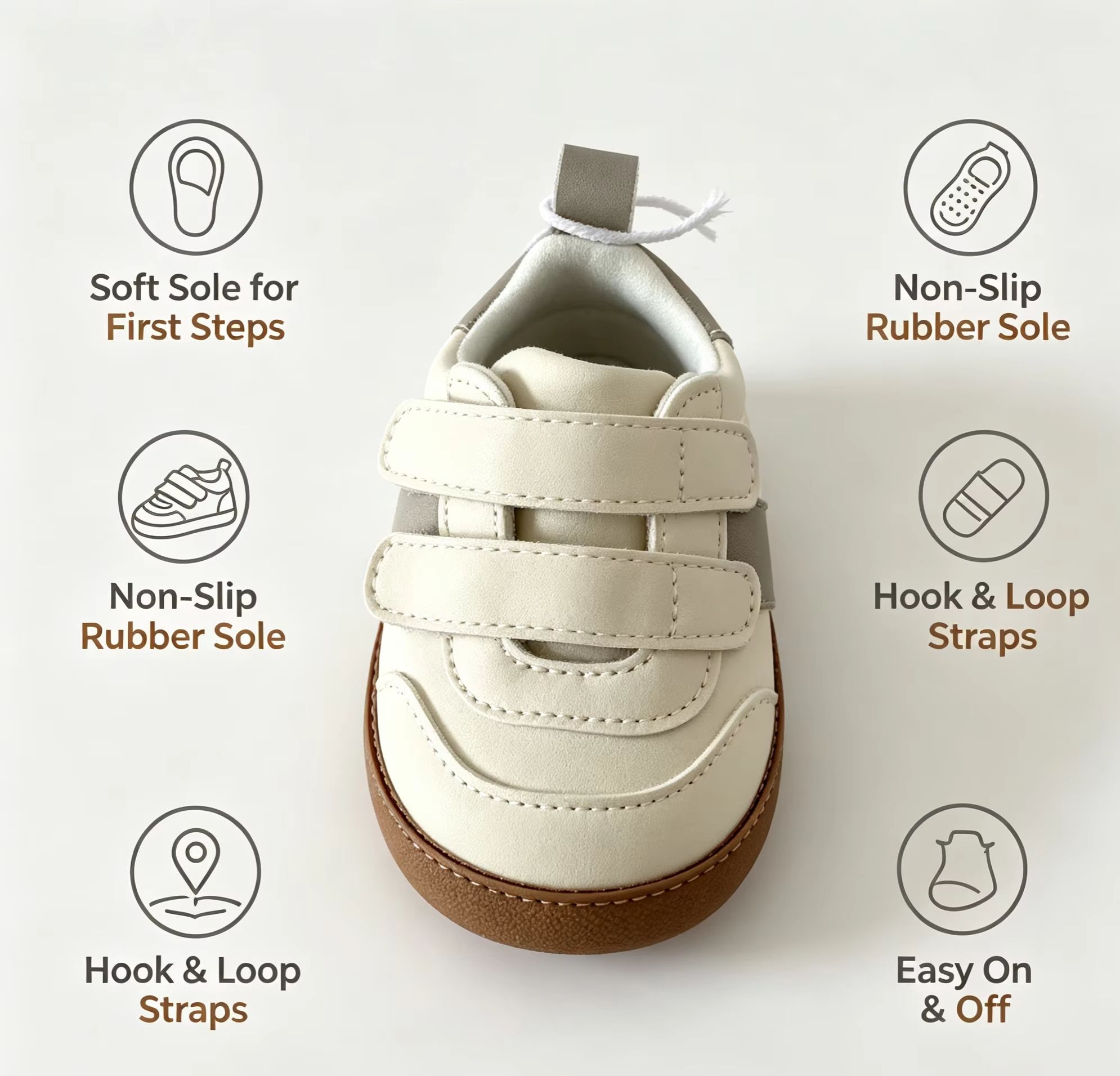 Zapatillas para Bebé Oddler, S - Velcro Hook Loop reseña y precio