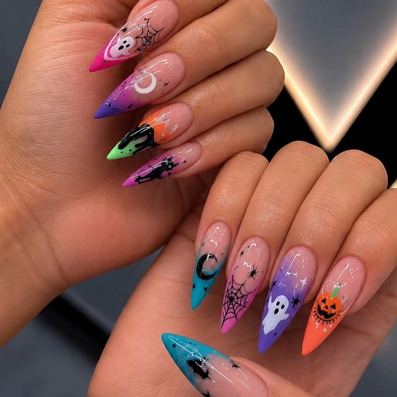 Uñas postizas de Halloween con - Cosplay Bat Prop reseña y precio