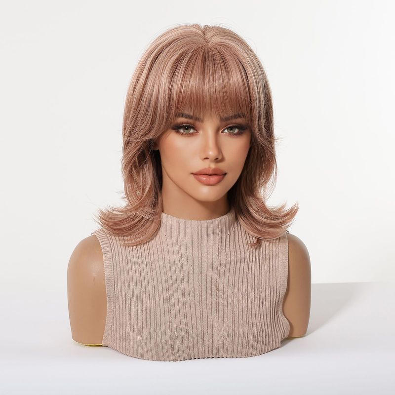 Peluca de mujer con flequillo, - Wig Fiber Net reseña y precio